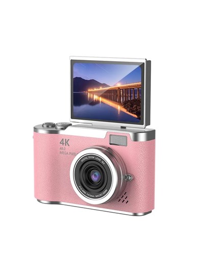 Profesyonel Çekim İçin 48 MP Kamera 18x Zoom Flip Ekran Dijital Kamera