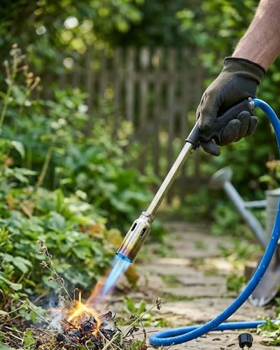 Profesyonel Gazlı Pürmüz Alev Tabancası Hortumlu LPG Yakıcı Ateş Başlatma ve Tamir Aleti