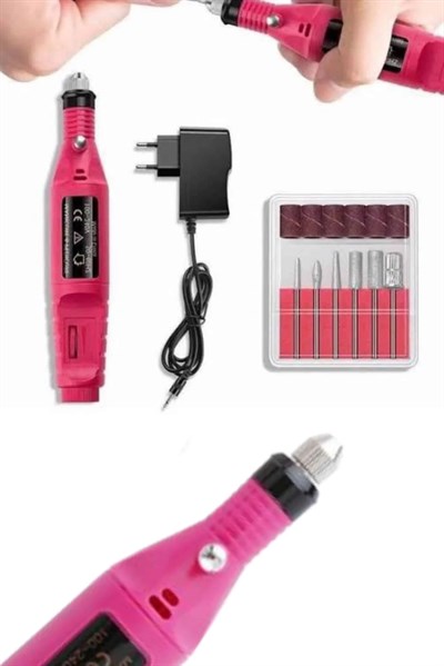 Profesyonel Manikür Pedikür Seti Törpü Makinesi Protez Tırnak Çıkarma