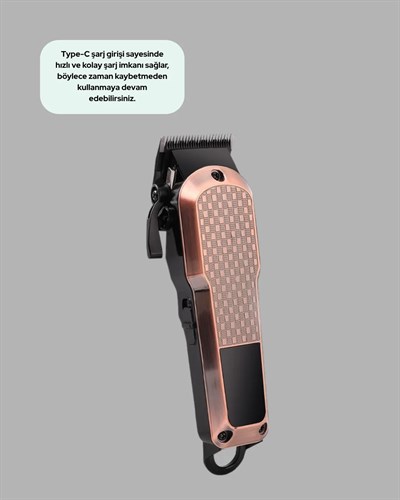 Profesyonel Saç Tıraş Makinesi – 7000RPM Güçlü Motor ve 4 Kademeli Ayar