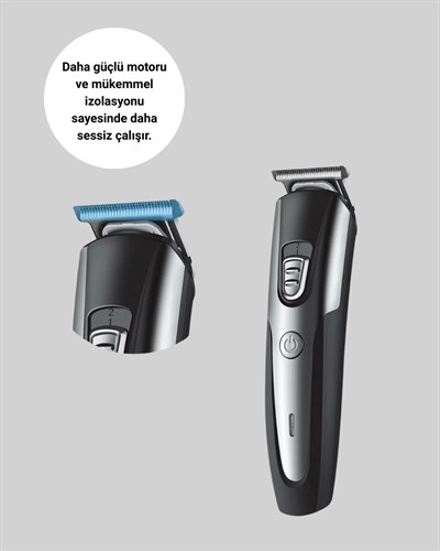 Profesyonel Saç ve Sakal Kesme Tıraş Makinesi Kablosuz Ergonomik Tasarım