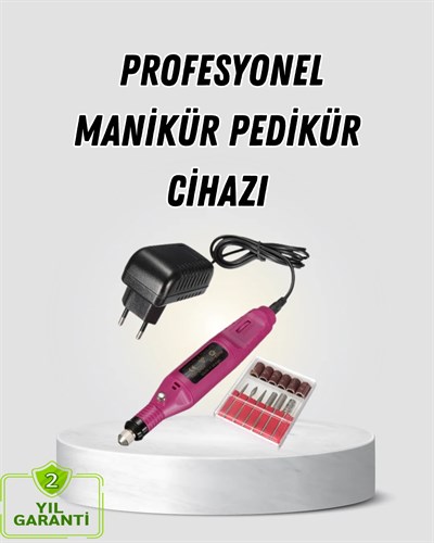 Profesyonel Tırnak Manikür Aleti – Şarjlı, Ayarlanabilir Hız, Düşük Titreşim ve Sessiz Motor Teknolojisi