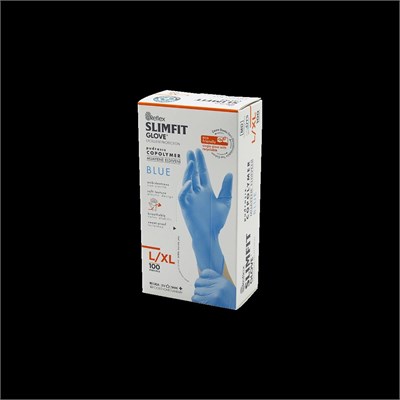 Pudrasız Muayene Eldiveni Mavi L/XL 100lü