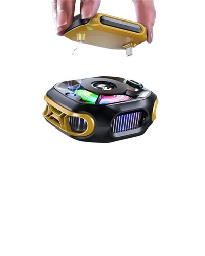 RGB Işıklı Girdap Fanlı Mobil Soğutucu | Manyetik Montaj | Type-C Girişli