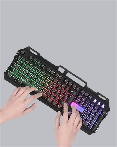 RGB Işıklı Oyuncu Klavye Mouse Seti – Türkçe Q, Ayarlanabilir DPI, Ergonomik ve Dayanıklı Tasarım