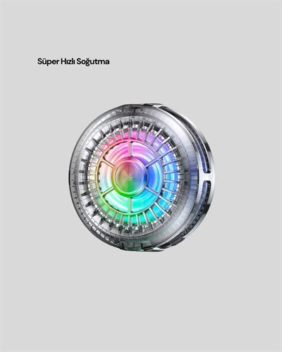 RGB LED Telefon Soğutucu Fan Yüksek Hızlı Soğutma Oyuncu Cooler