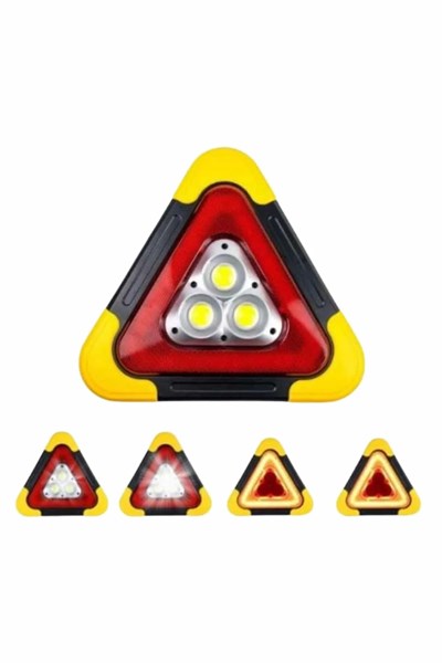 Reflektör Güneş Enerjili Taşınabilir Portatif Acil Güvenlik Işığı Araba Acil Uyarı Işığı