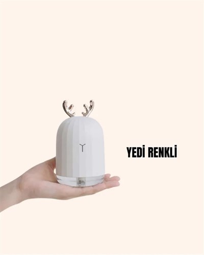 Renkli LED Işıklı ve Sürekli Spreyli Masa Nemlendirici