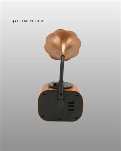 Retro Tasarımlı Mini Bluetooth Hoparlör ve FM Radyo Çoklu Medya