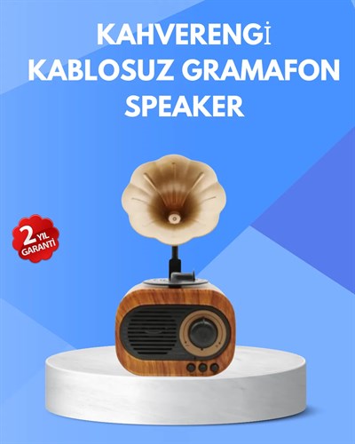 Retro Tasarımlı Mini Bluetooth Hoparlör ve FM Radyo Çoklu Medya