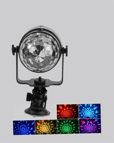 Ritme Duyarlı LED Disko Topu – Renkli Işık Gösterili Parti Lambası