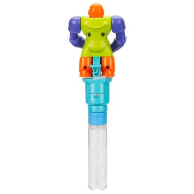 Robot Figürlü Su Oyunu - Baloncuk Oyunu - 625P - Turuncu Kasklı