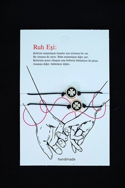 Ruh Eşi Yonca Bileklik Arkadaş Şans Bilekliği