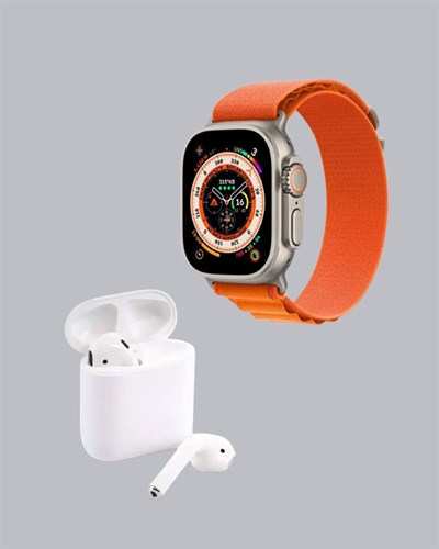 S8 Ultra Akıllı Saat ve Bluetooth Kablosuz Kulaklık 2’li Set