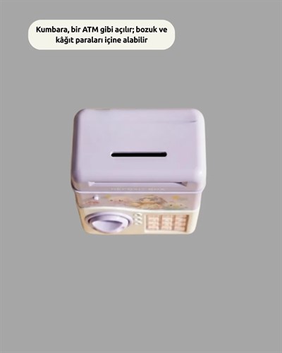 SAM51 MÜZİKLİ IŞIKLI KUMBARA MOR