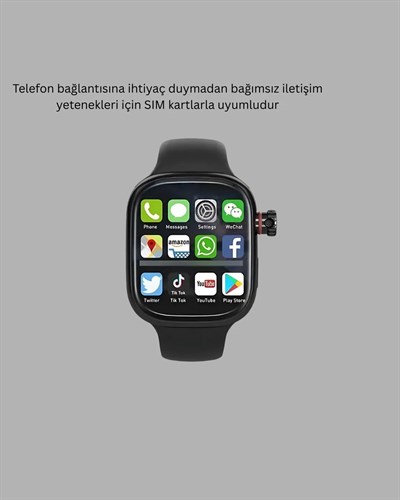 SIM Kartlı GPS Destekli Akıllı Saat Sesli Görüşmeli