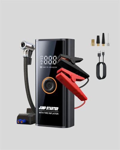 SOS Fenerli Akü Takviye Cihazı Dijital Kompresör Powerbank