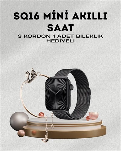 SQ-16 Mini Series 10 – Dokunmatik Akıllı Saat | Kalp Ritmi, SpO2, Uyku Takibi