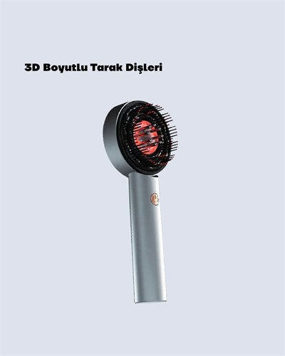 Saç Büyüme Destekleyici Elektrikli Masaj Tarak Yağ Aplikatörlü