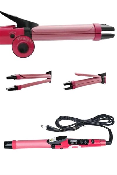 Saç Düzleştirici Şekillendirici Saç Maşası İkili Şekillendirici Isı Ayarlı