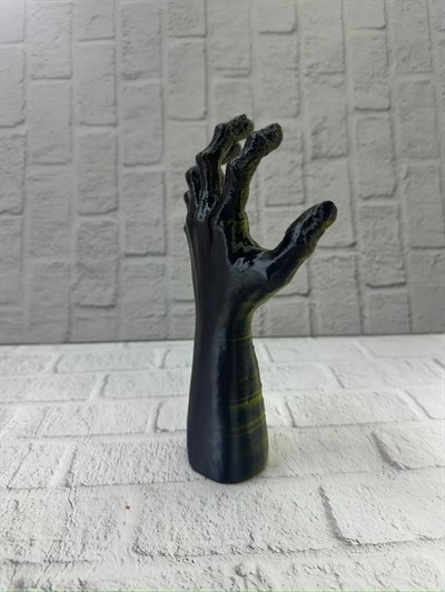 Sanatsal El Formu Heykel Altın Yeşil Tasarım Hediyelik Dekor