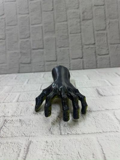 Sanatsal El Formu Heykel Altın Yeşil Tasarım Hediyelik Dekor