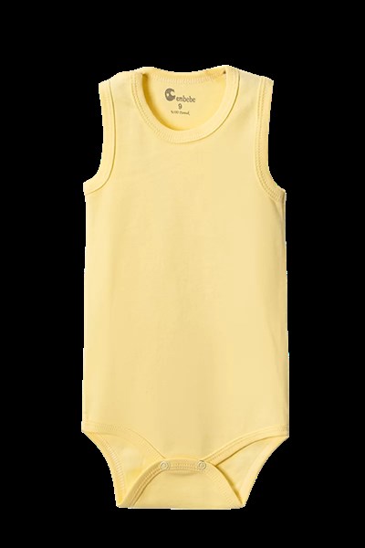 Sarı Askılı Body Zıbın 2-7 YAŞ Çocuklar İçin (5 ADET) Alttan Çıtçıtlı Özel Gereksinimli