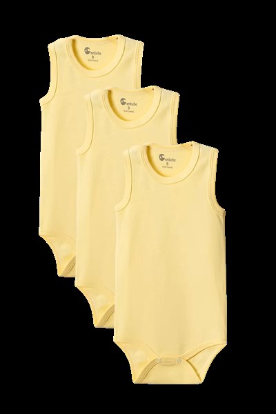 Sarı Askılı Body Zıbın 2-7 YAŞ Çocuklar İçin (3 ADET) Alttan Çıtçıtlı Özel Gereksinimli