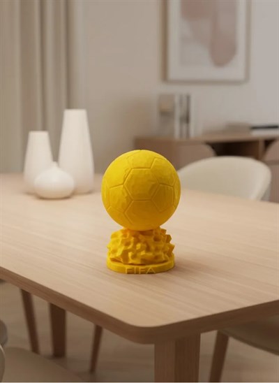 Sarı FIFA Topu Dekoratif Biblo 10cm Modern Masa Üstü Aksesuar