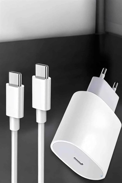 Şarj Aleti İOS 15/15 Pro Max Uyumlu Şarj Adaptörü ve Kablosu