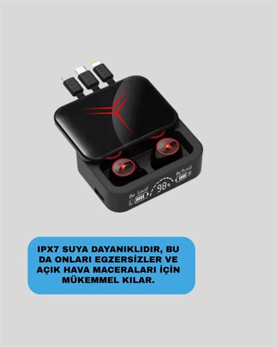 Şarj Kutulu Bluetooth 5.3 Kulaklık – Hızlı Eşleşme ve Net Görüşme Kalitesi