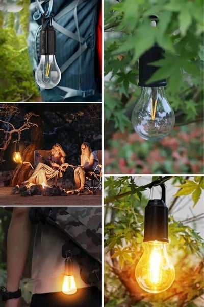 Şarj Olabilen 3 Farklı Mod Ledli Kendiliğinden Asma Kancalı Kamp,dış Cephe Lambası