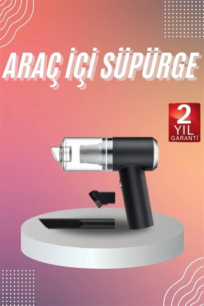 Şarjlı Çok Fonksiyonlu El Süpürgesi Mini Vakumlu Araç Süpürgesi