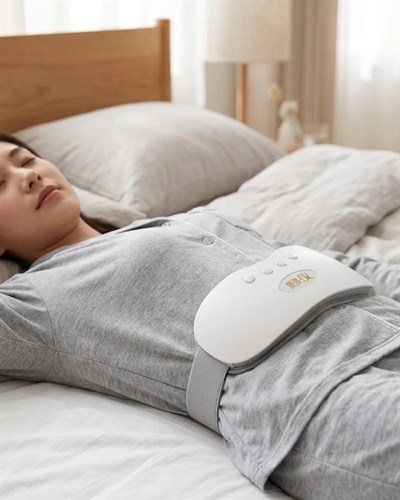 Şarjlı Kızılötesi Isıtmalı Titreşimli Bel ve Rahim Masaj Kemeri 45-50 Derece Ayarlı