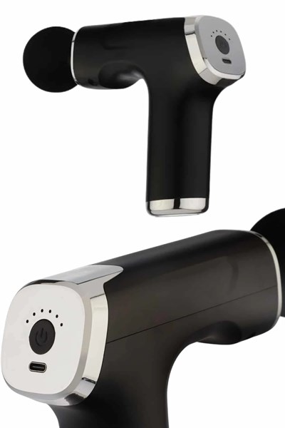 Şarjlı Masaj Tabancası 4 Başlıklı Mini Masaj Tabancası ve Masaj Aleti