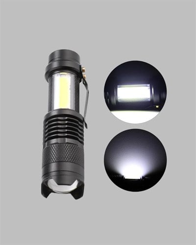 Şarjlı Mini LED El Feneri 2000 Lümen Su Geçirmez