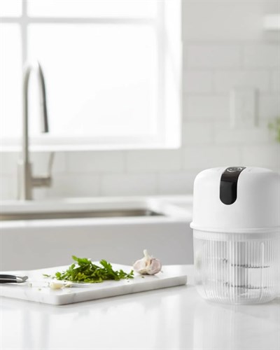 Şarjlı Mini Sarımsak Doğrayıcı USB Şarjlı 250 ml