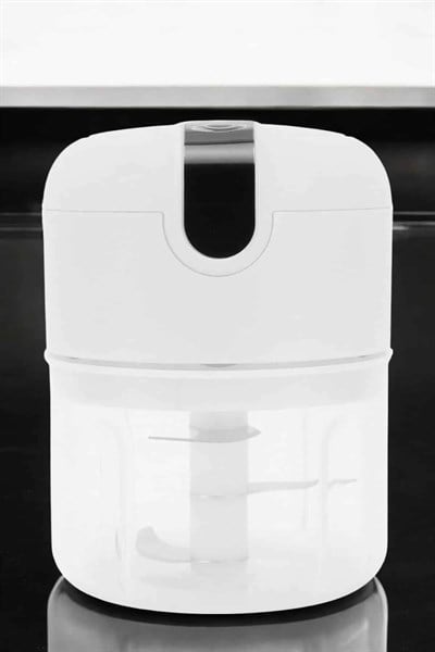 Şarjlı Portatif Doğrayıcı Mini Pratik Rondo El Doğrayıcı Üç Bıçaklı Çelik Bıçaklı