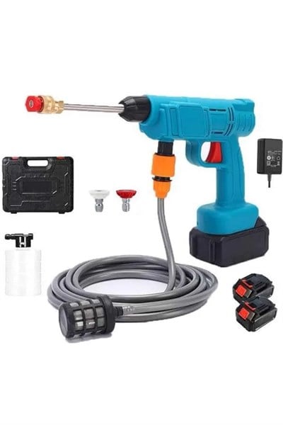 Şarjlı Ve Yüksek Basınçlı Oto Yıkama Makinesi Ve Sulama Tabancası Bahçe Yıkama Makinesi