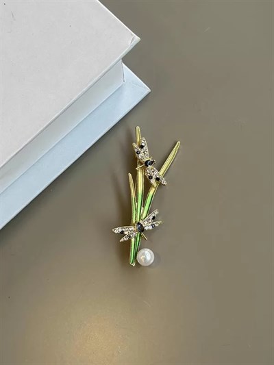 Sazlık Broş - Yeşil