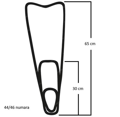 Sea Walker Çantalı Yüzücü Paleti 44-46 SİYAH