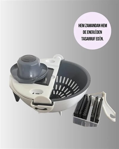 Sebze Doğrama ve Rendeleme İçin Pratik Mutfak Aparatı