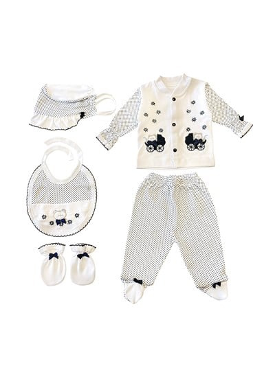 Sema Baby 5li Premature Puanlı Set - Mavi