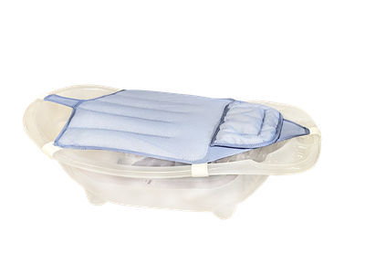 Sema Baby Köpüklü Kafa Destekli Bebek Banyo Filesi - Mavi