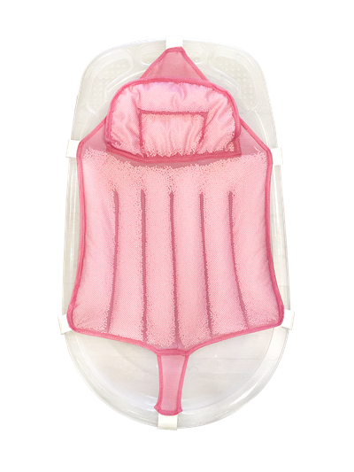 Sema Baby Köpüklü Kafa Destekli Bebek Banyo Filesi - Pembe