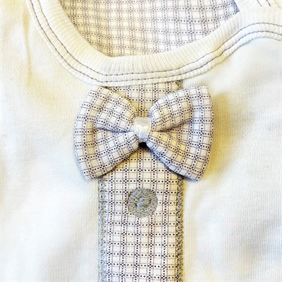 Sema Baby Papyonlu Lüks 5 Parça Hastane Çıkışı Zıbın Seti – Gri