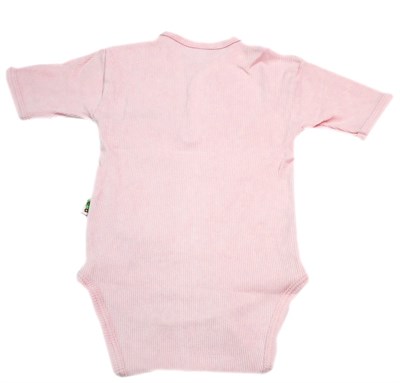 Sema Baby Yarım Kol Kaşkorse Badi (Body) - Pembe  12-18 Ay