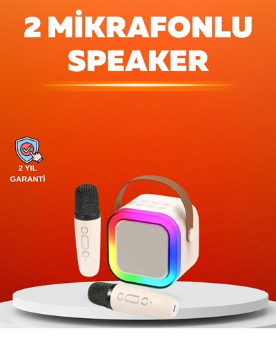 Ses Efektli Mikrofonlu Kablosuz Karaoke Sistemi