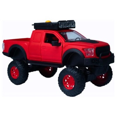 Sesli Işıklı İş Makinaları 25 cm Kamyon - 4016 - Kırmızı