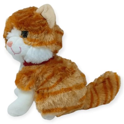 Sesli Peluş Kedi 25 cm - Sarı